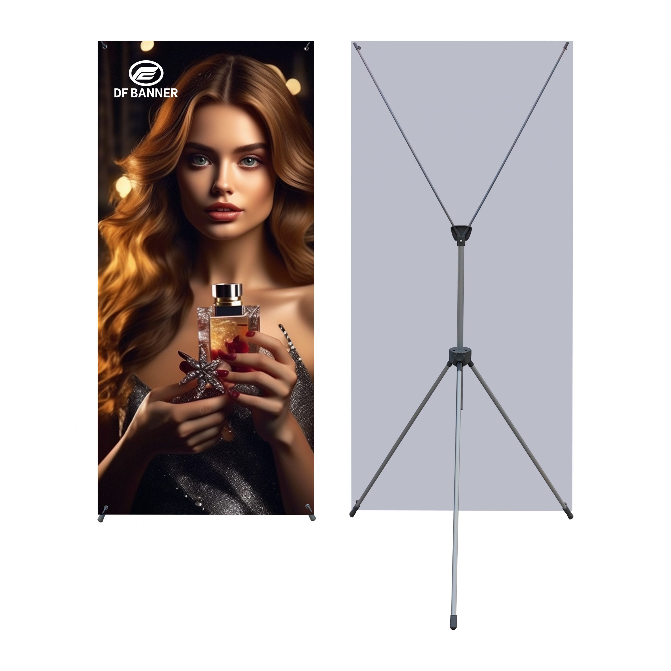High Quality European X-Banner Adjustable Height Poster Display Stand