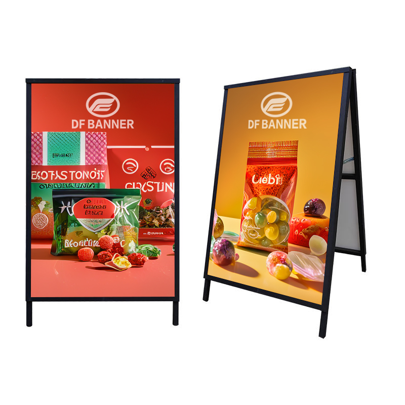 A type double-sided display quality poster stand