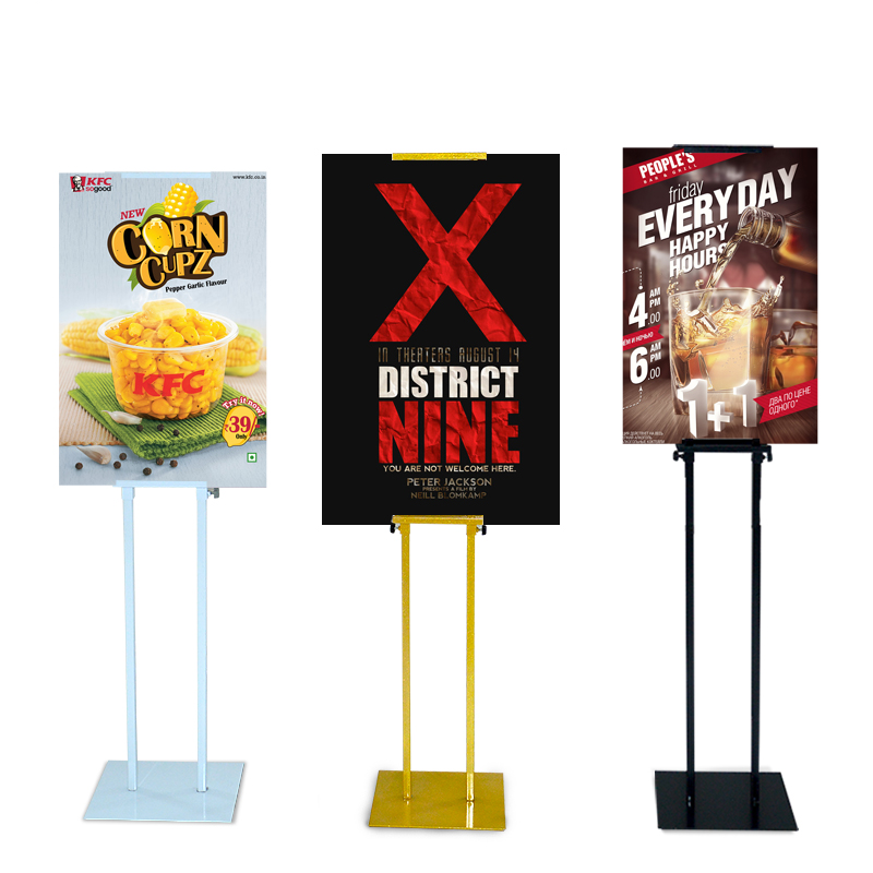 High quality double-sided iron frame poster stand