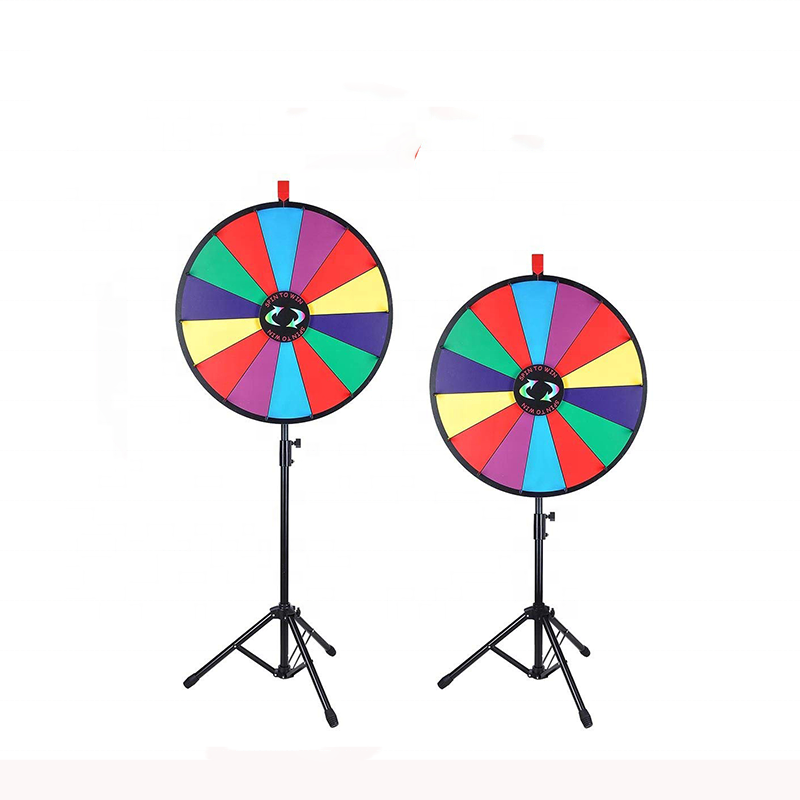 Professional Customized High Quality 18/24inches Prize Wheel Spin Portable Entertainment Lucky Wheels