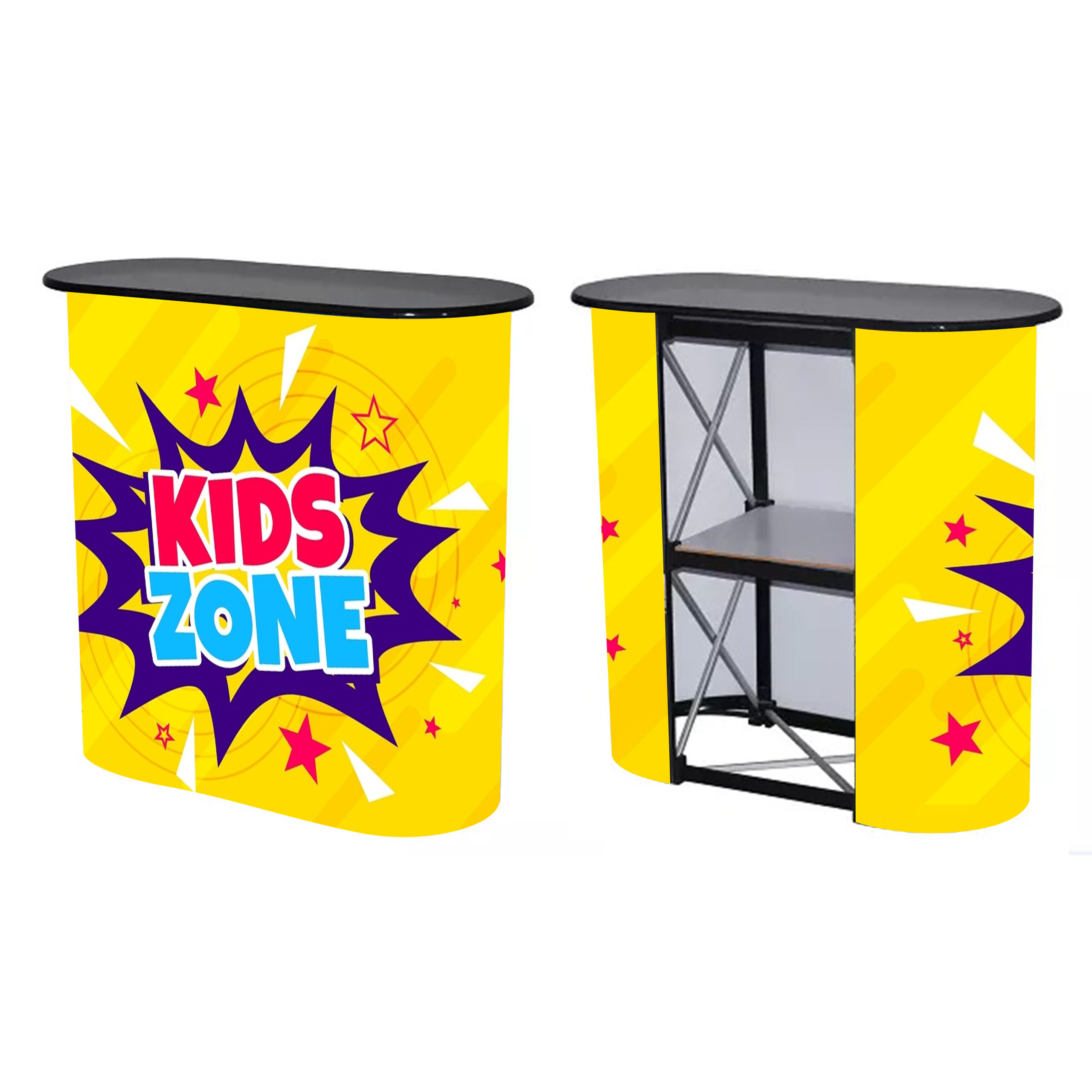 Easy Assembly Promotion Tables Trade Show Foldable for Global Trade Fair Product Promotion Booth Use