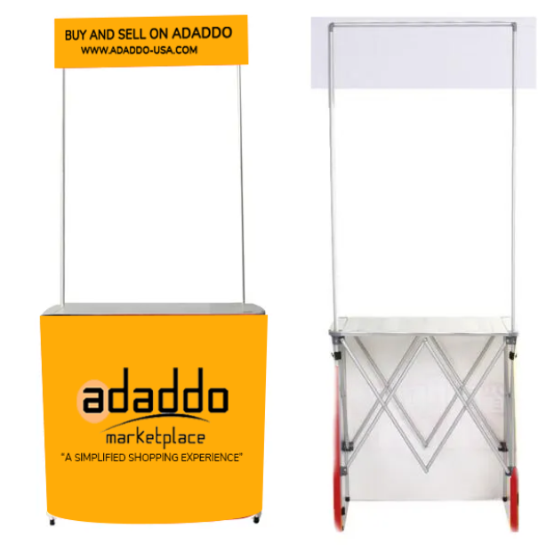Portable Fully Foldable All-Aluminum Small Table Aluminum Alloy Promotional Display All-Aluminum Mesh Display Counter