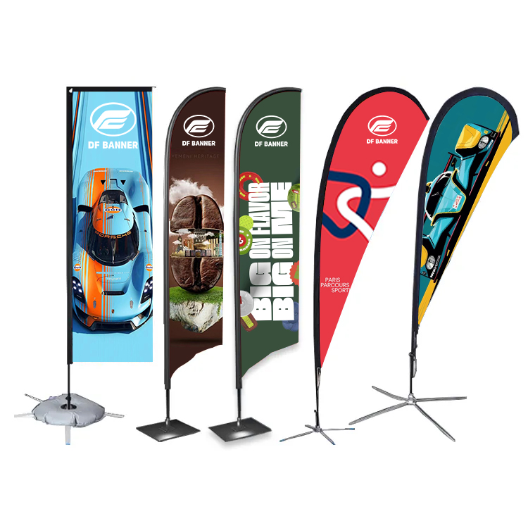 Feather Flag Banner with Aluminum Pole – Outdoor Advertising Display