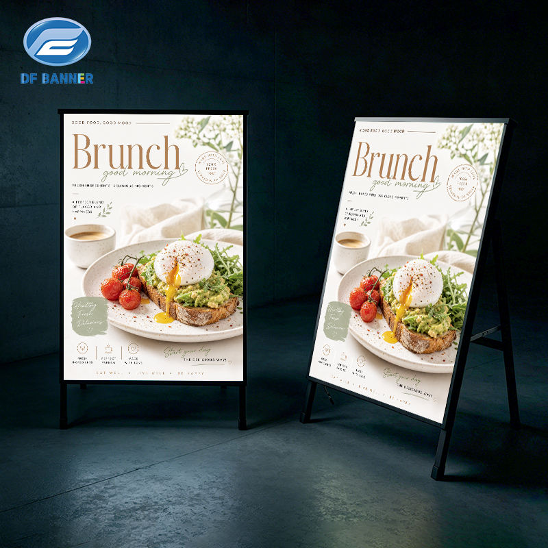 Indoor Portable LED Poster Stand Display | High Brightness Advertising Light Box Stand for Retail Store, Exhibition & Events